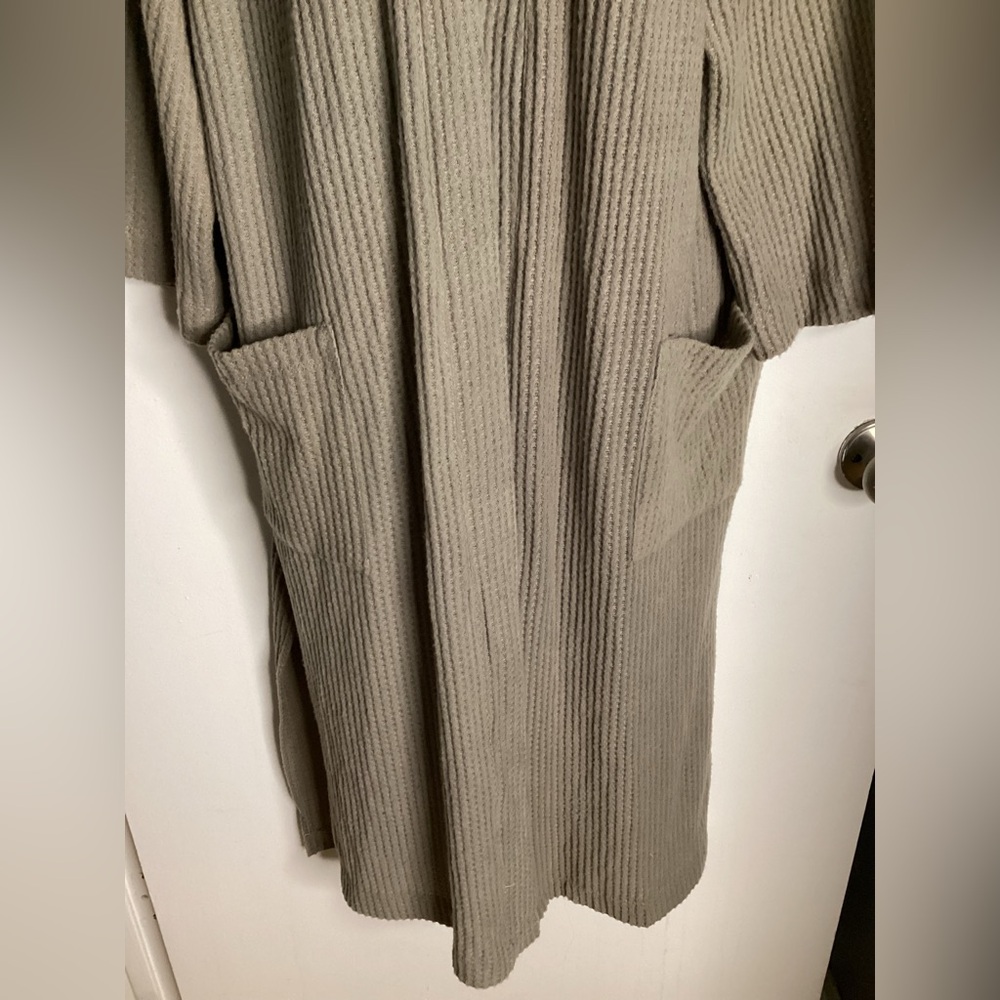 Final Touch Beige Ribbed Cardigan S - Picture 4 of 15